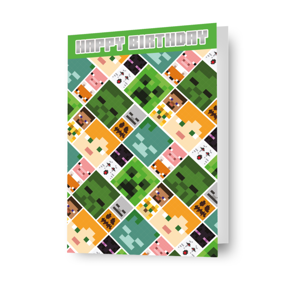 Minecraft Happy Birthday' Card Official Product