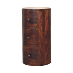 Solid Mango Wood Chestnut Drum Chest