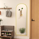 Full Length Mirror, 165x60cm, Arched, Free Standing | Gold