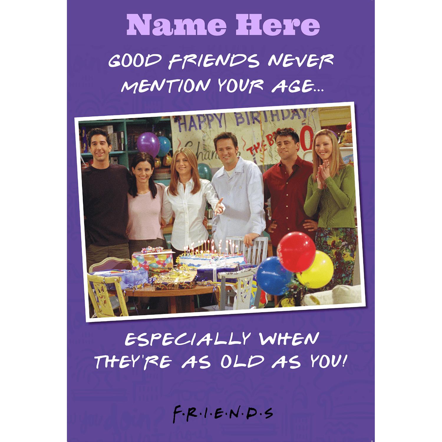 Personalised Any Name Birthday Card Official Product