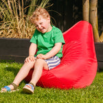 Kids High Back Bean Bag Chair | Red