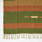Lundi Kilim  Cotton & Jute Rug | Extra Large | Green