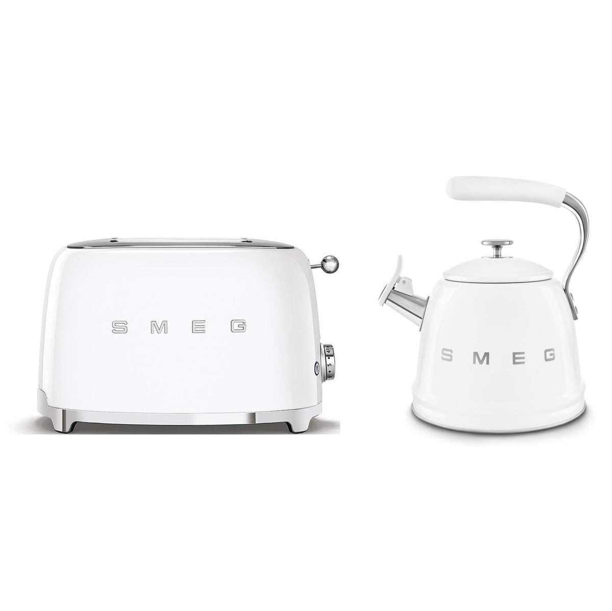 Wkf01, Tsf03 Stovetop Kettle & 4-slice Toaster Set | White