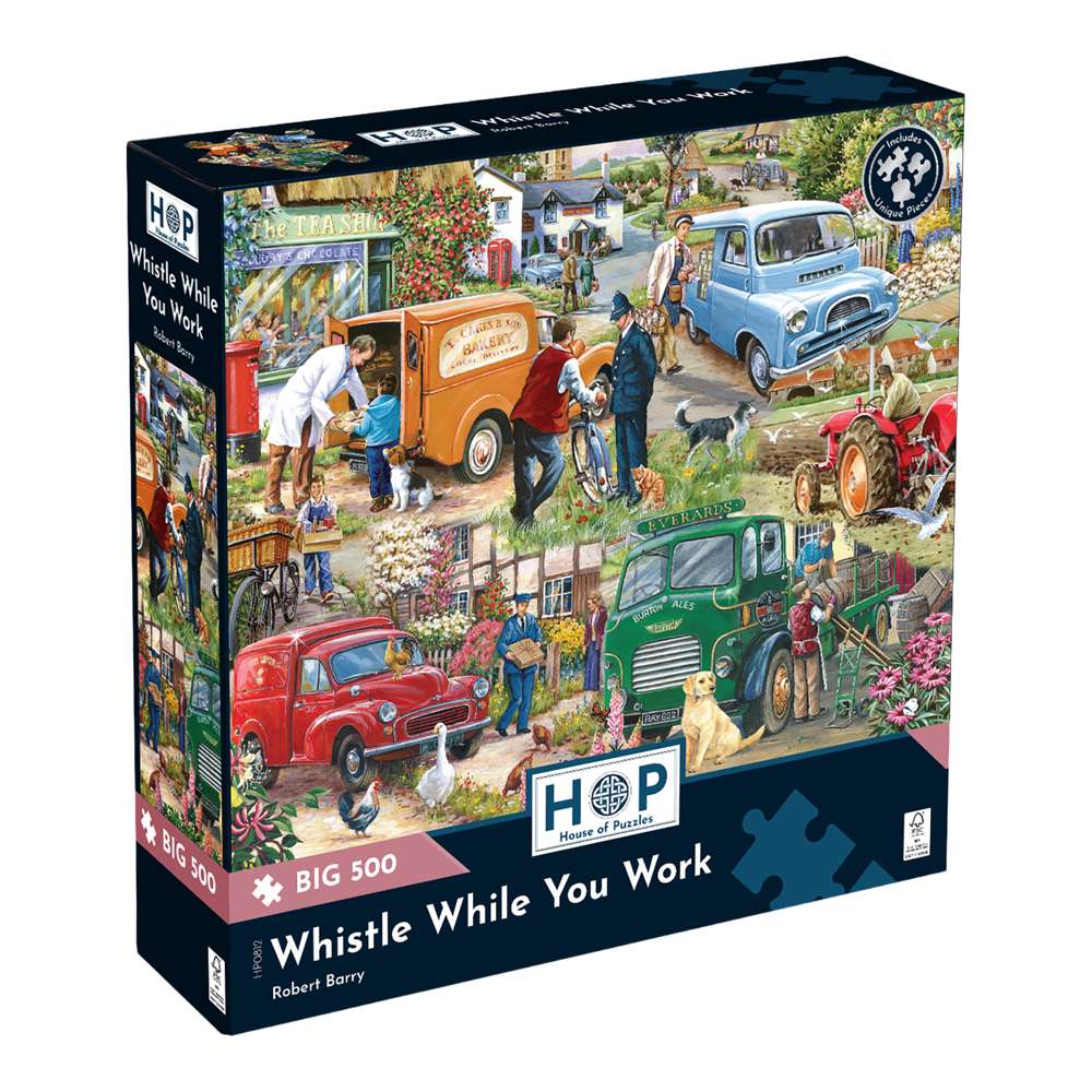 Whistle While You Work Big 500 Piece Jigsaw Puzzle