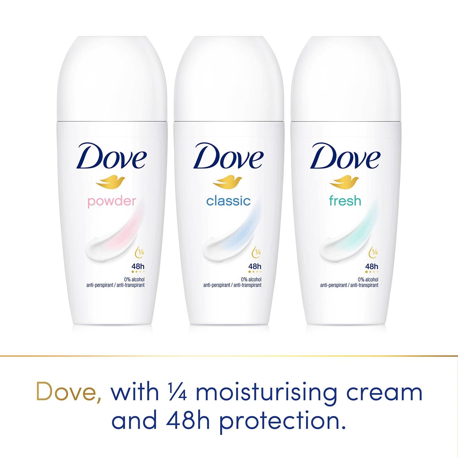 Classic Fresh Roll On Antiperspirant Long Lasting Fragrance, 12x50ml