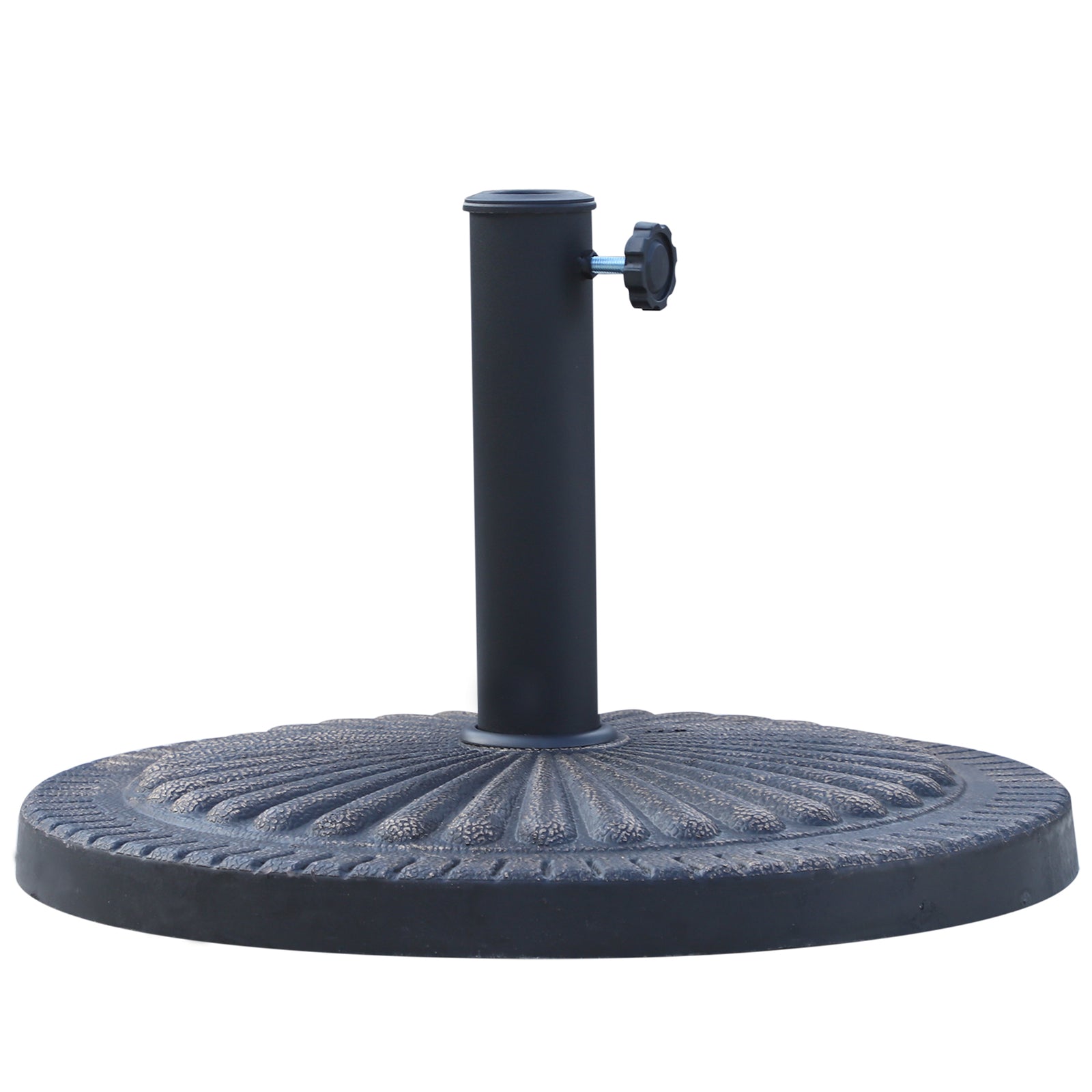 Garden Parasol Base, Round Resin Sun Umbrella Base | 14kg | Bronze