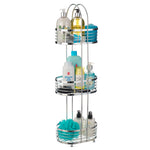 3 Tier Floor Standing Oval Chrome Bathroom Caddy