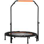 40" Foldable Mini Fitness Trampoline W/ Foam Handle | Orange
