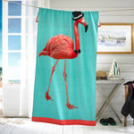 Flamingo Printed Velour 75x150cm Cotton Beach Towels