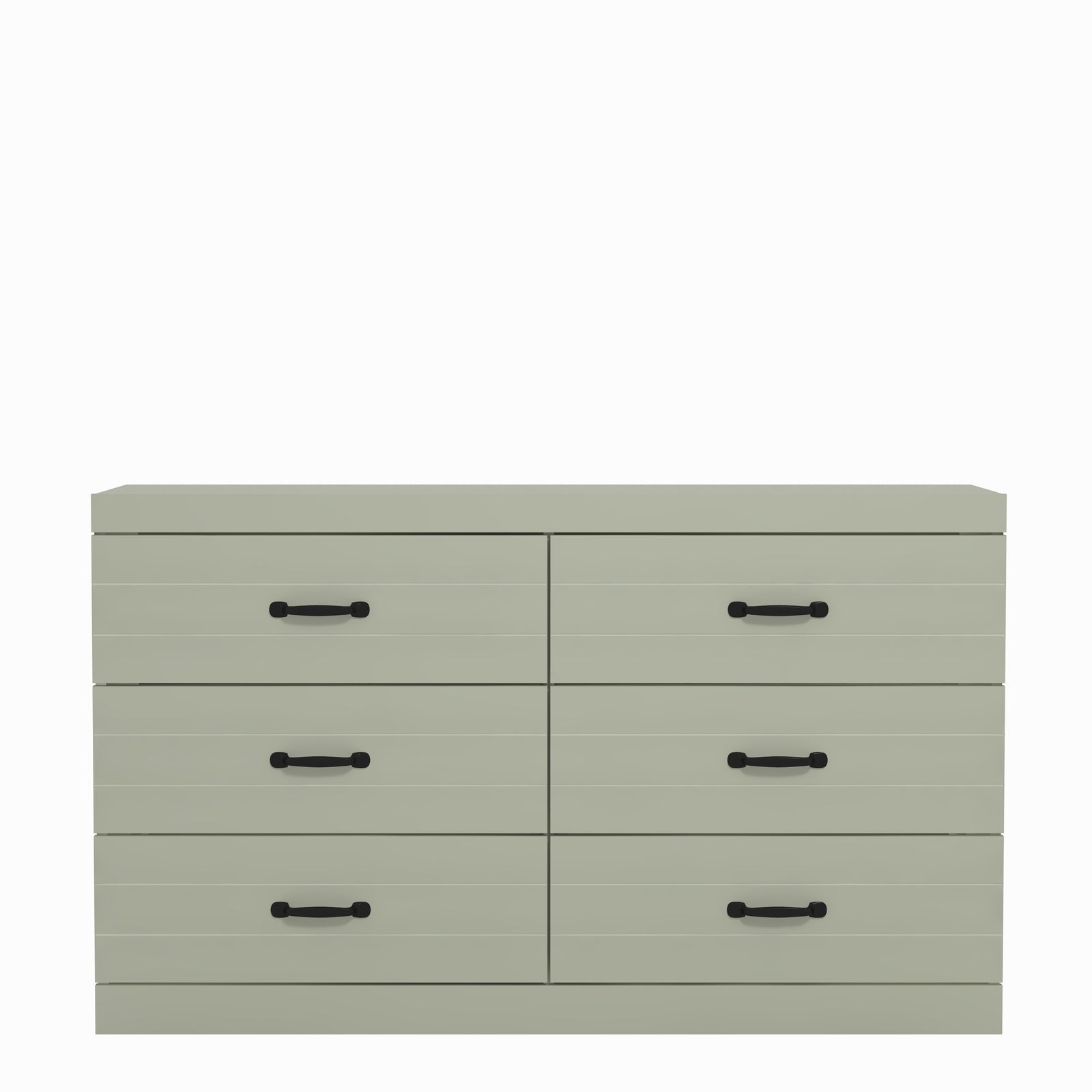3+3 Drawer Chest - Storage Dresser For Bedroom | Green
