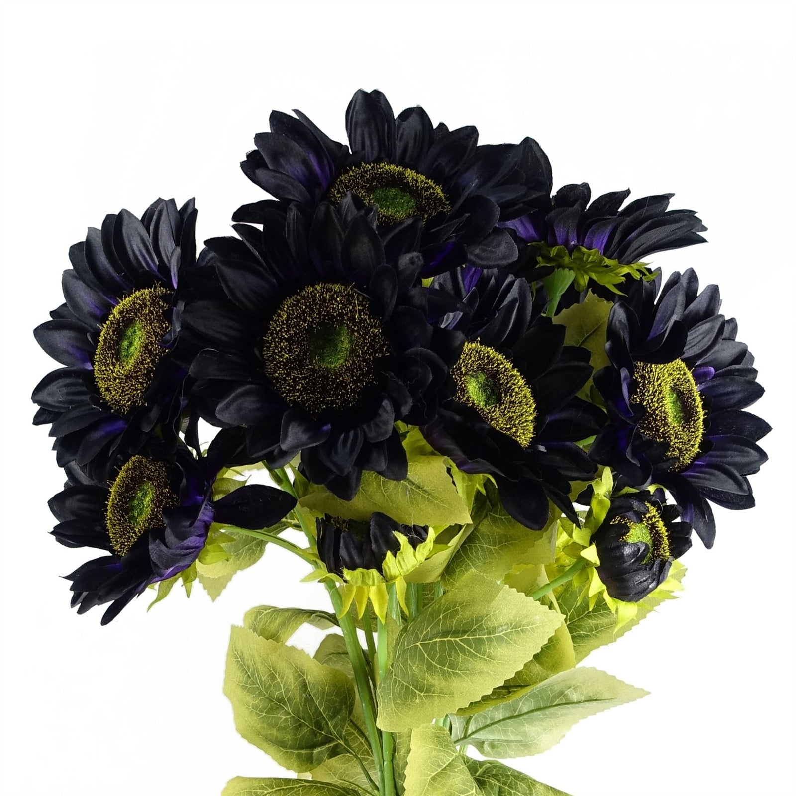 Pack Of 6 X 88cm Purple Artificial Sunflower - 18 Heads