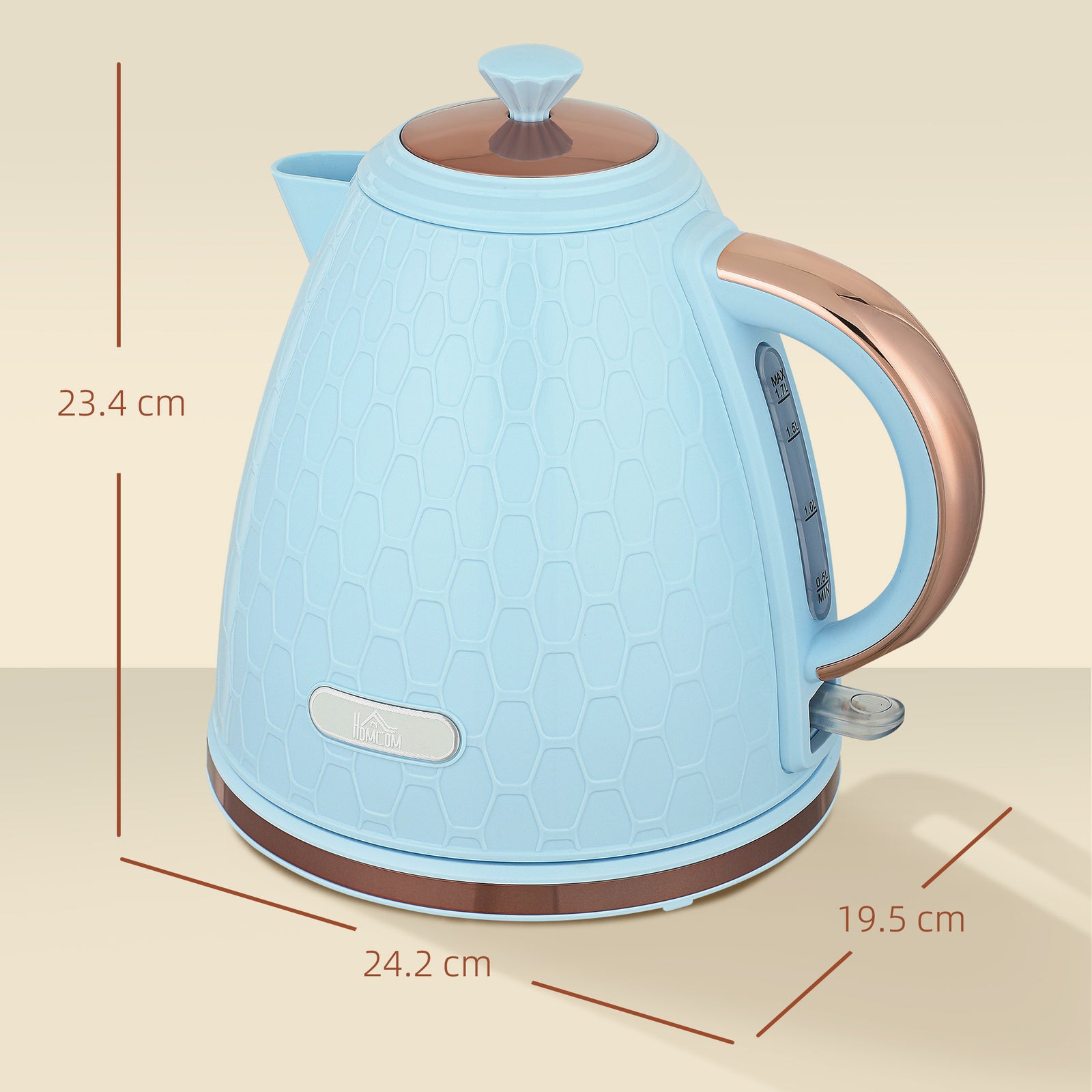 Electric Kettle, Auto Shut-off | Blue