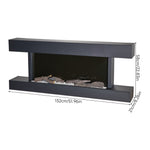 Breeins 52inch Wall Mounted Electric Fireplace With Remote Control