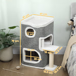 75 Cm Cat Tree Cat Condo For Indoor Cats With Scratching Post