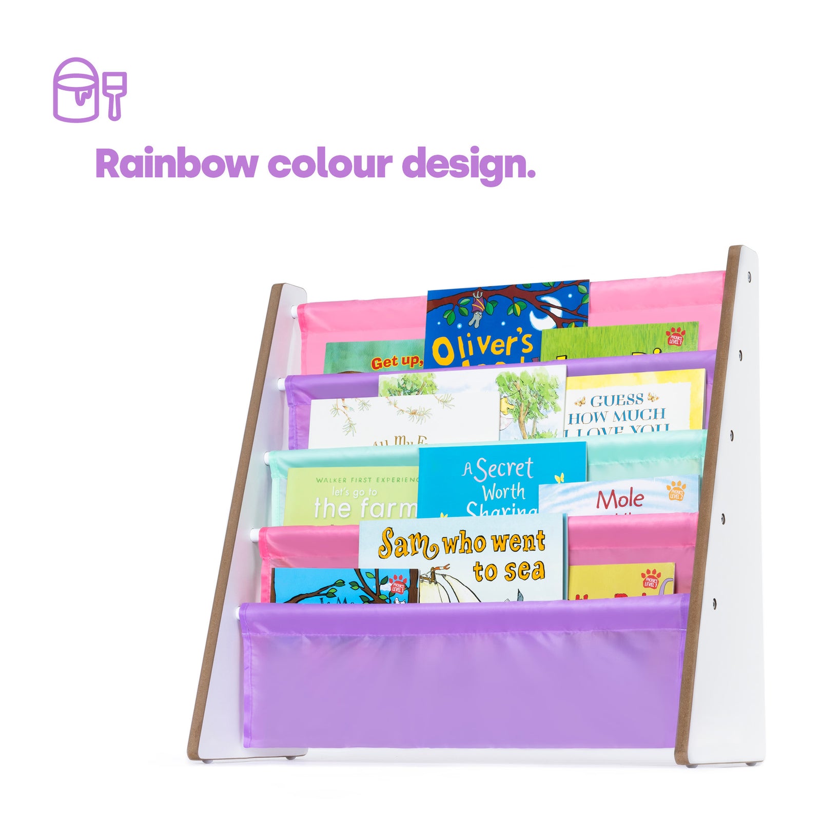 Childrens Bookcase - Confetti