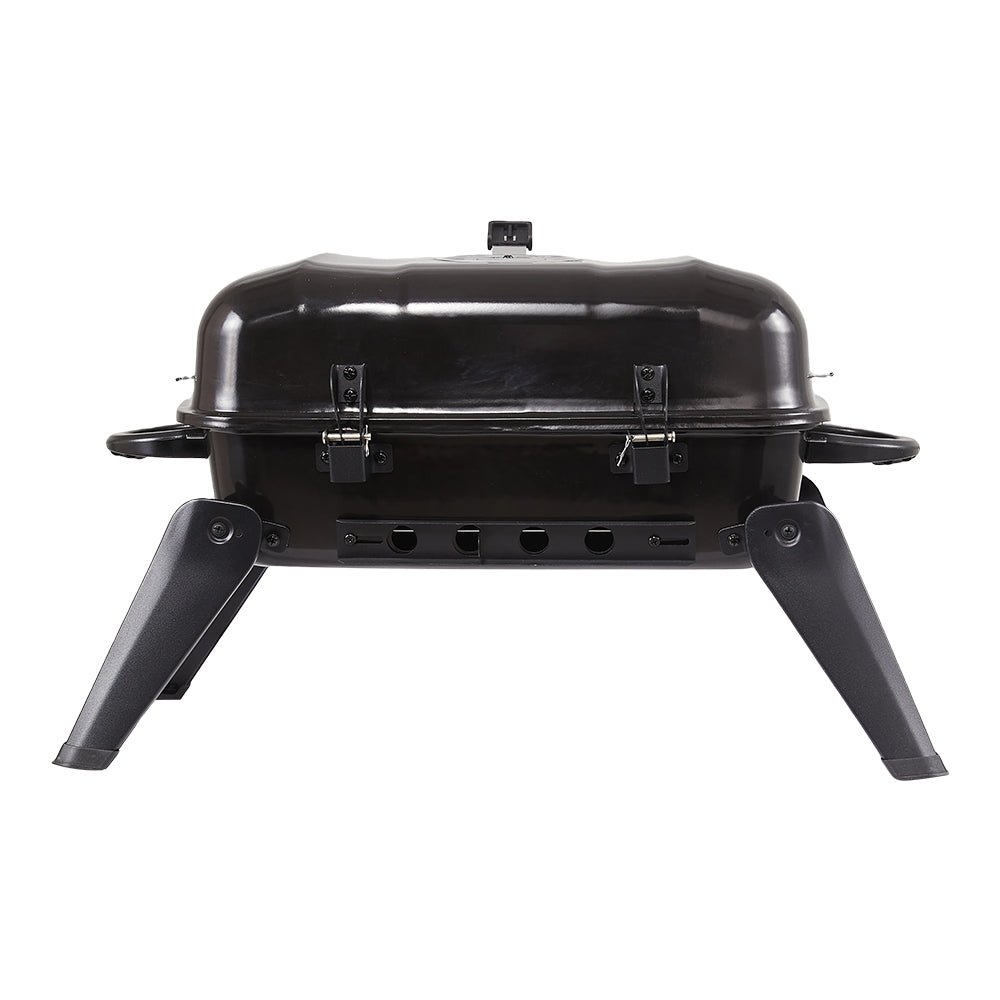 Portable Charcoal Bbq Grill – Outdoor Patio & Camping Stove With Large Cooking Area, Adjustable Charcoal Pan, Black