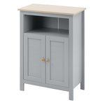 Bathroom Floor Storage Cabinet Standing Unit W/ Doors