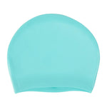 Unisex Adult Long Hair Silicone Swim Cap | One Size | Green