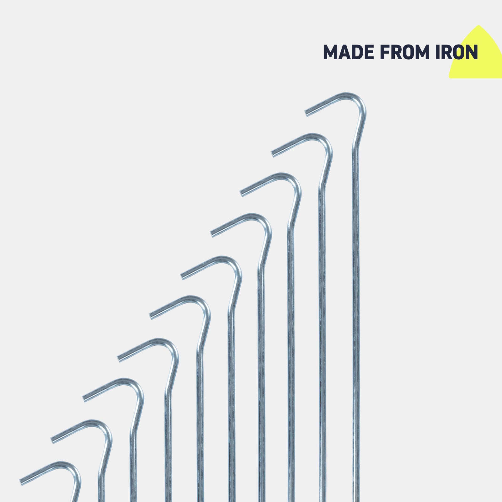 50 Tent Ground Pegs - Green