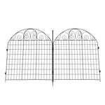 Breeins 10pcs Arched Metal  Decorative Garden Fence Panels