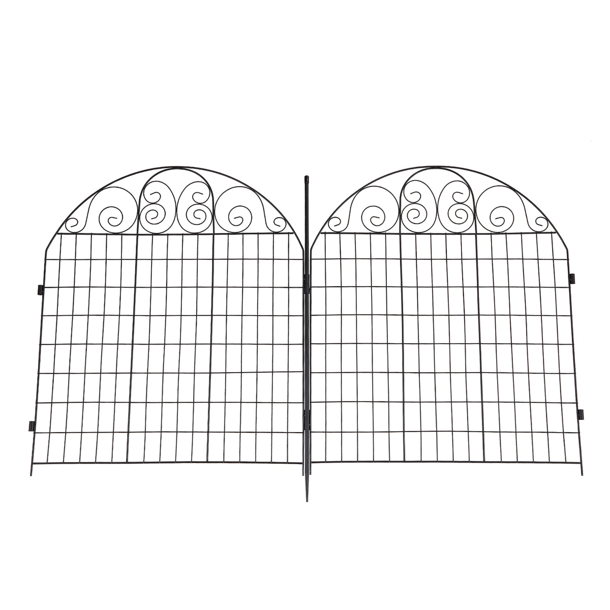 Breeins 10pcs Arched Metal  Decorative Garden Fence Panels