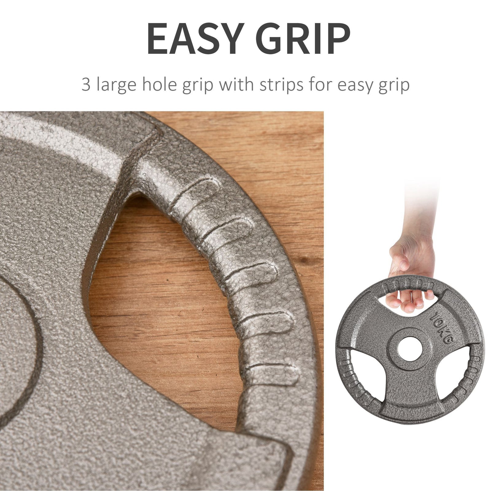 2" Olympic Weight Plates Set - 2 X 5kg | Silver