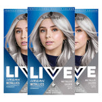 Live Ultra Violet Permanent Hair Dye, Colour + Lift L76 3x