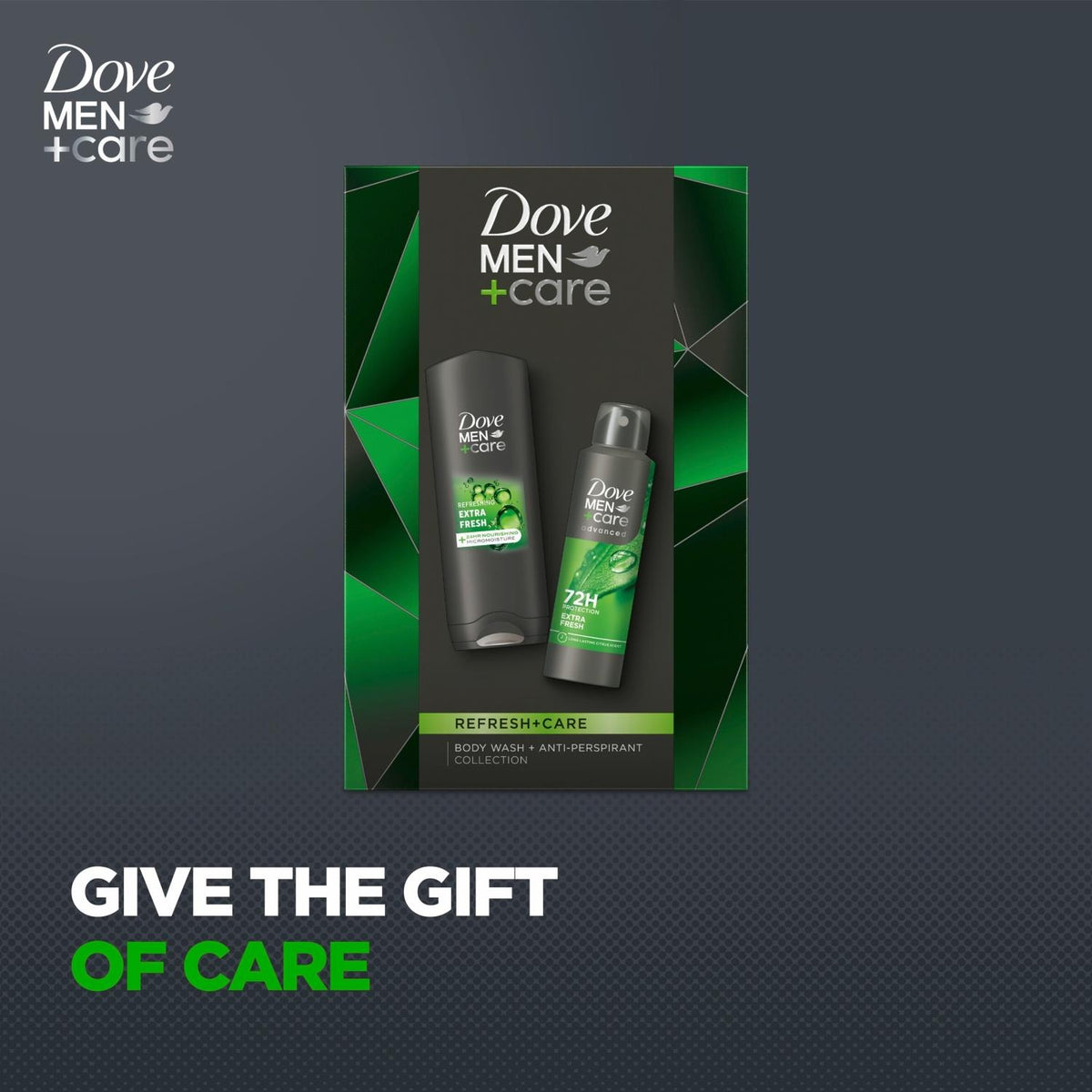 Refresh And Care Duo Gift Set For Him, Body Wash And Deodorant | Set of 2