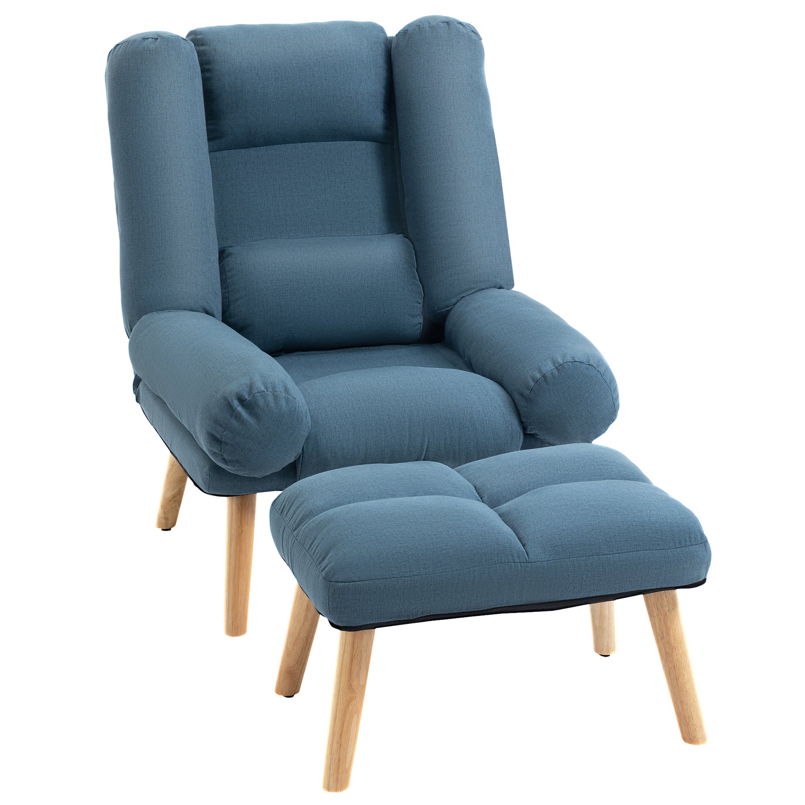 Recliner With Ottoman 3-position Adjustable Lounger