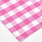 Block Check Cotton Gingham Napkins, Set Of 4 | 45cm x 45cm | Pink