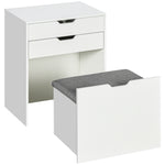 Dressing Table With Mirror And Stool Vanity Table