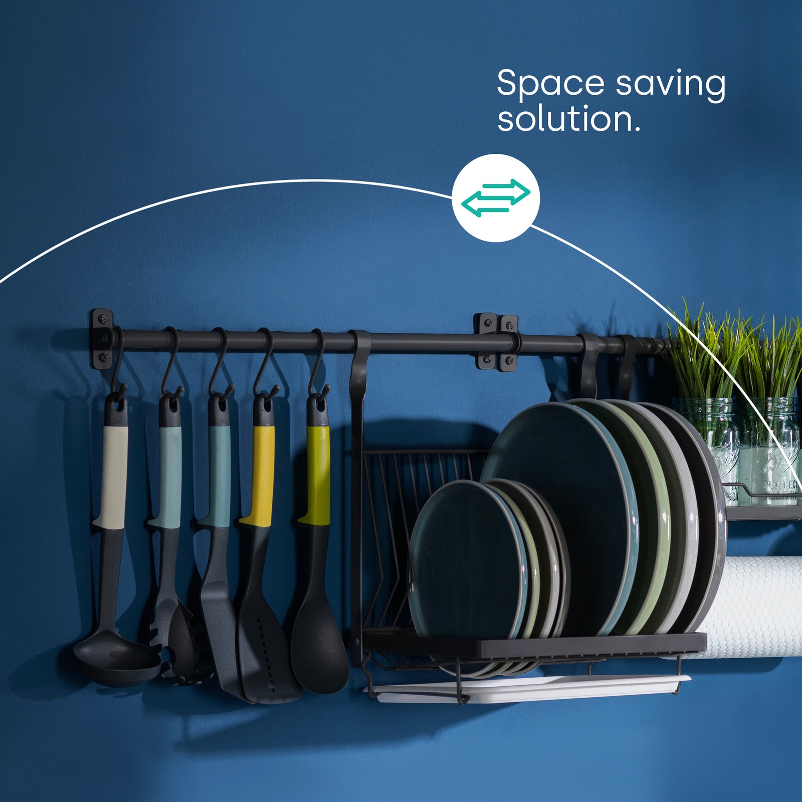 Hanging Dish Drainer - Black