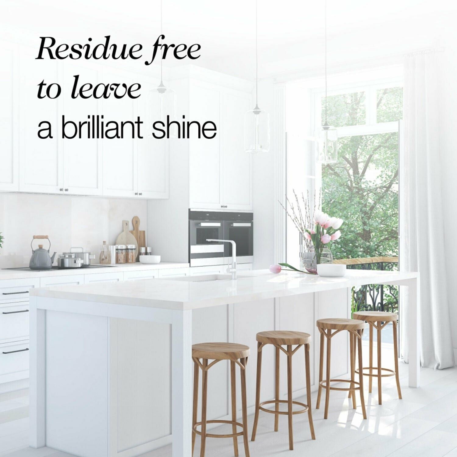 Cif No Residues Floor Cleaner, Ocean 950ml, 2pk