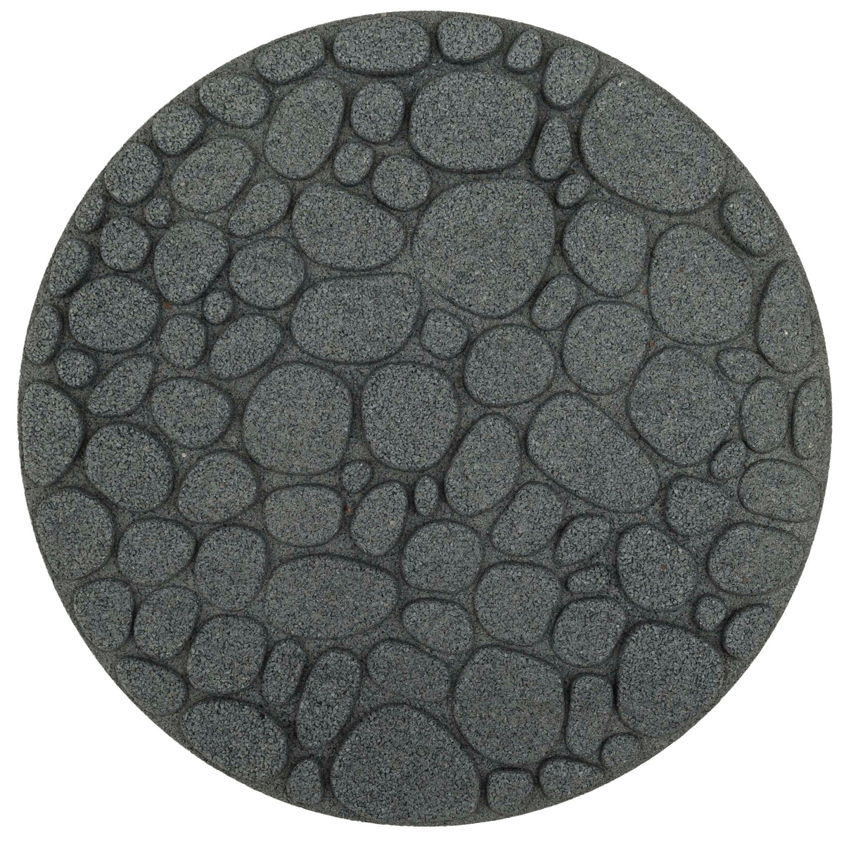 Rubber Garden Stepping Stones - River Rock | Set of 2 | Grey
