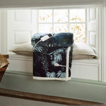 Peacocks Teal Heated Sherpa Throw – Soft Electric Blanket 140x180cm With 10 Heat Settings | 140cm x 180cm | Teal