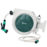 Retractable Hose Reel, 20+2m Garden, Light Grey | Light Grey