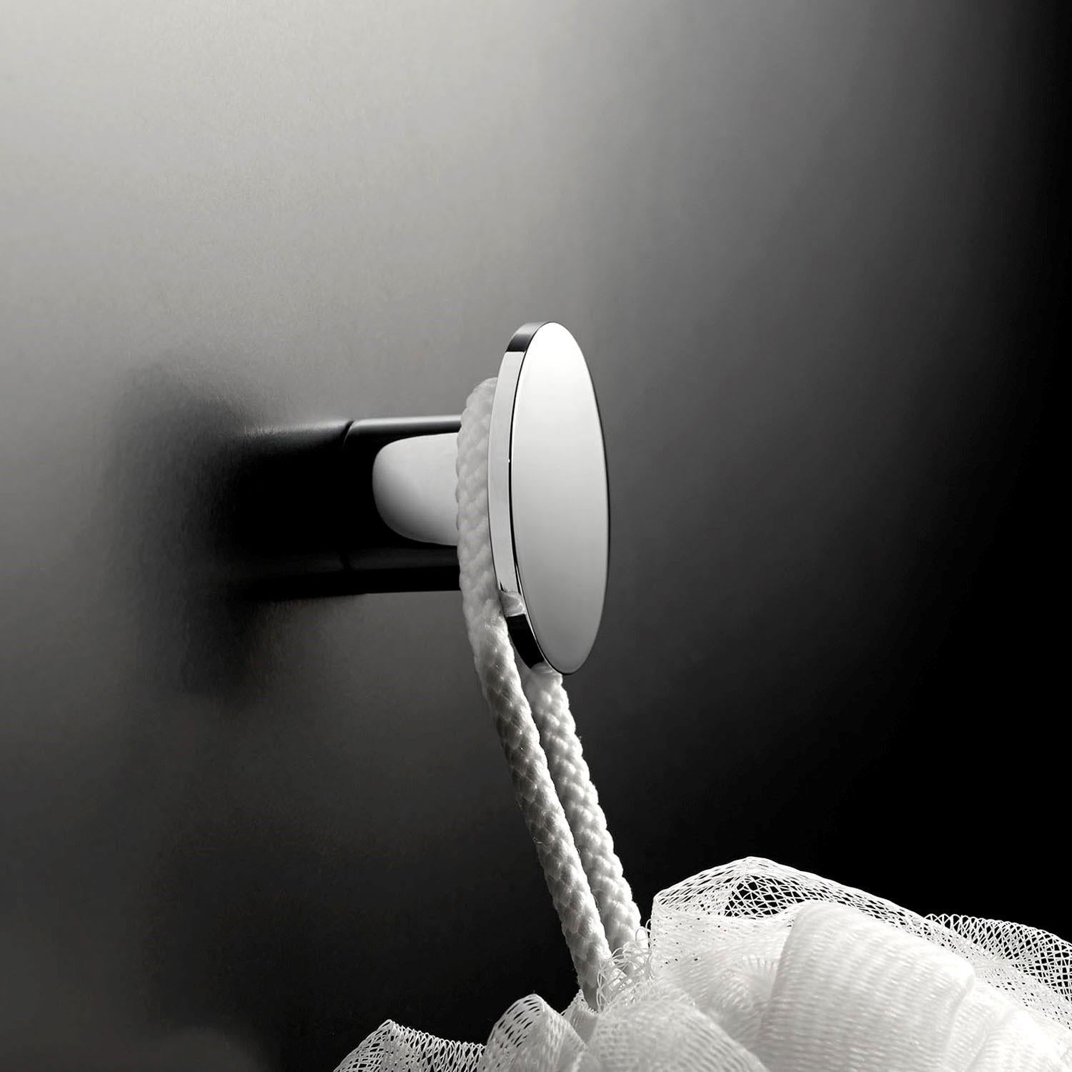 Towel Hook, Robe Hook, Coat Hook Up To 5kg Silver Architect S+ Collection