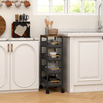Kitchen Storage Trolley, Utility Cart | Black