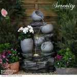 River Rock Cascading Pots Water Feature