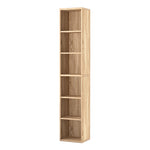 Bookcases Book Shelf Shelving Storage Unit Slim Wood Office Home | Brown