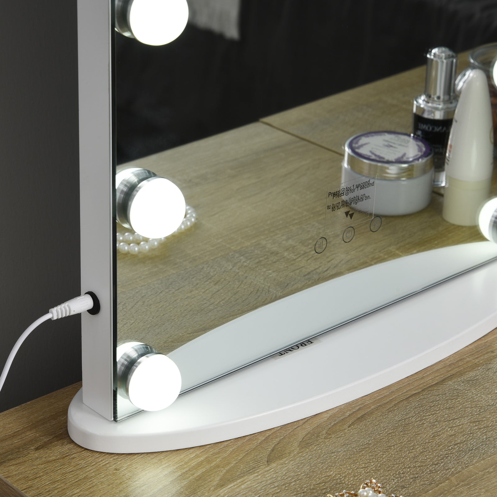 Hollywood Makeup Mirror With Led Light Dimmer Cosmetic
