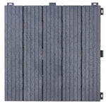 Pack Of 10 Cosmo Garden Patio Cosmopolitan Interlocking Decking Tiles | Light Grey