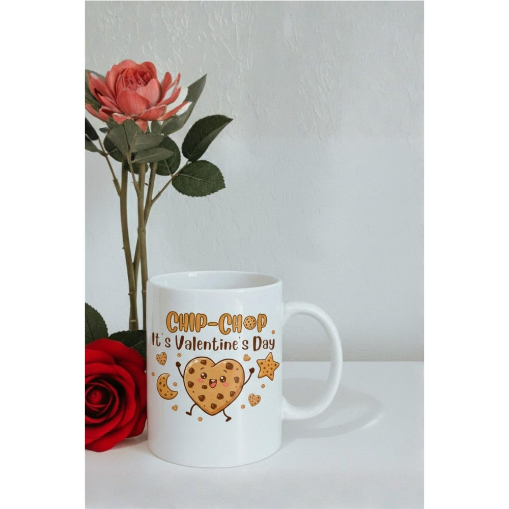 Dyzi It’s Valentine’s Day Chip-chop Printed Mug Valentine’s Day Gift