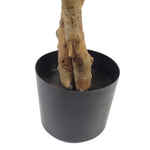 Artificial 130cm Variegated White/green Bushy Ficus Tree