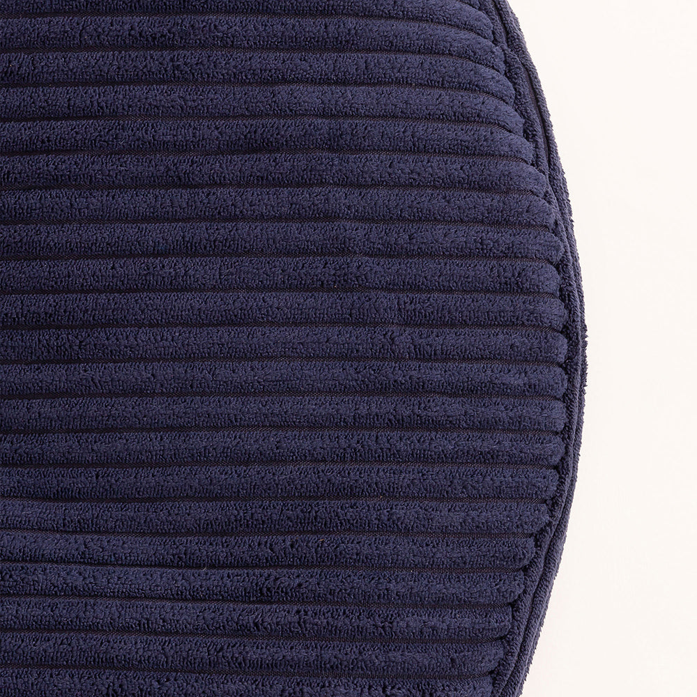 Frankie Cord Bean Bag Pouffe | Navy Blue