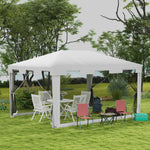 Party Tent Waterproof Garden Gazebo Canopy Cover Shade | White