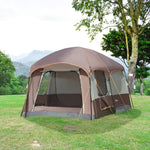 3-4 Man Two Room Camping Tent W/ Vestibule And Portable Bag