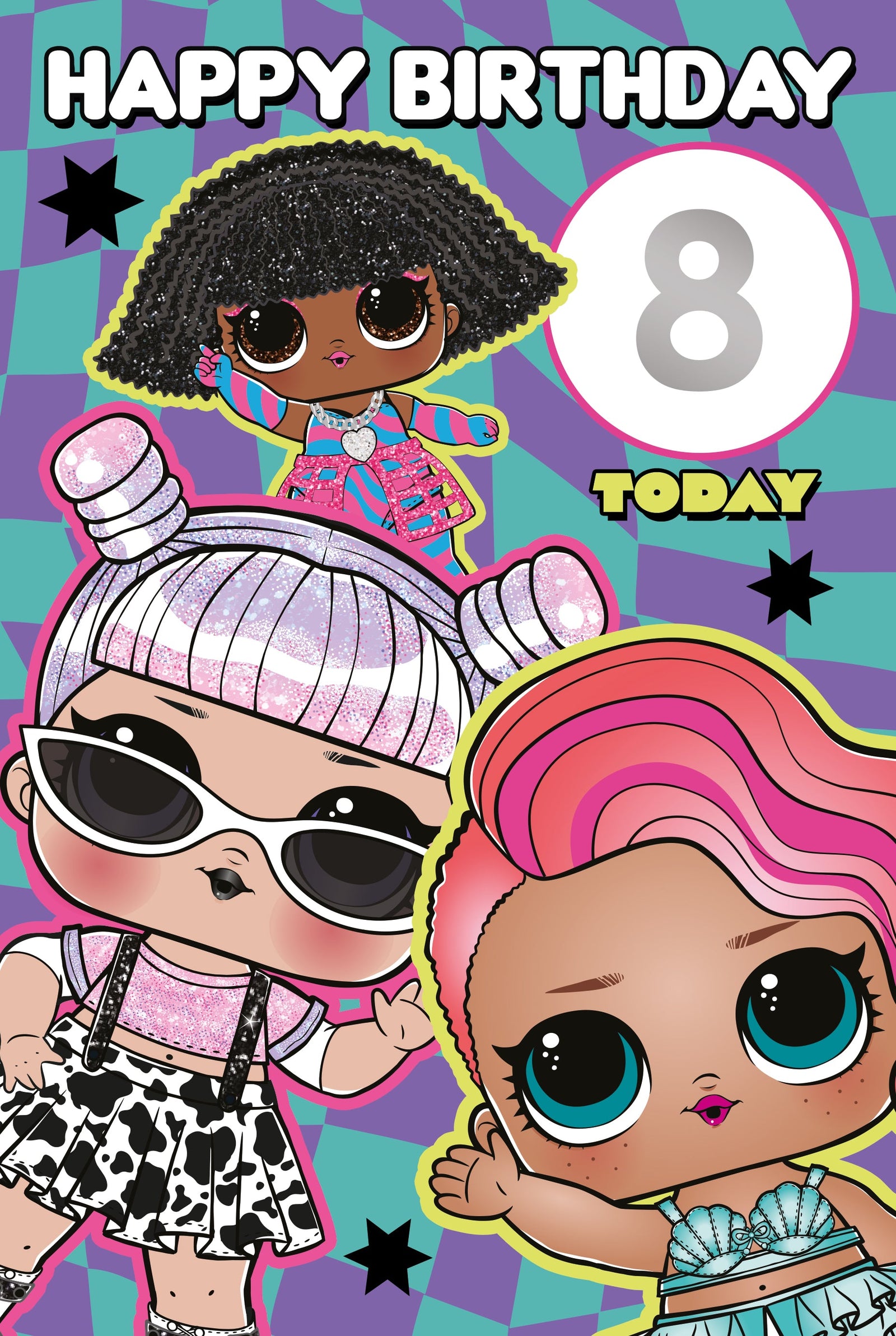 LOL Surprise Age Sticker Birthday Card Official Product