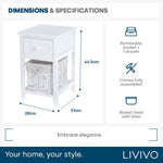 Shabby Chic Bedside Cabinet