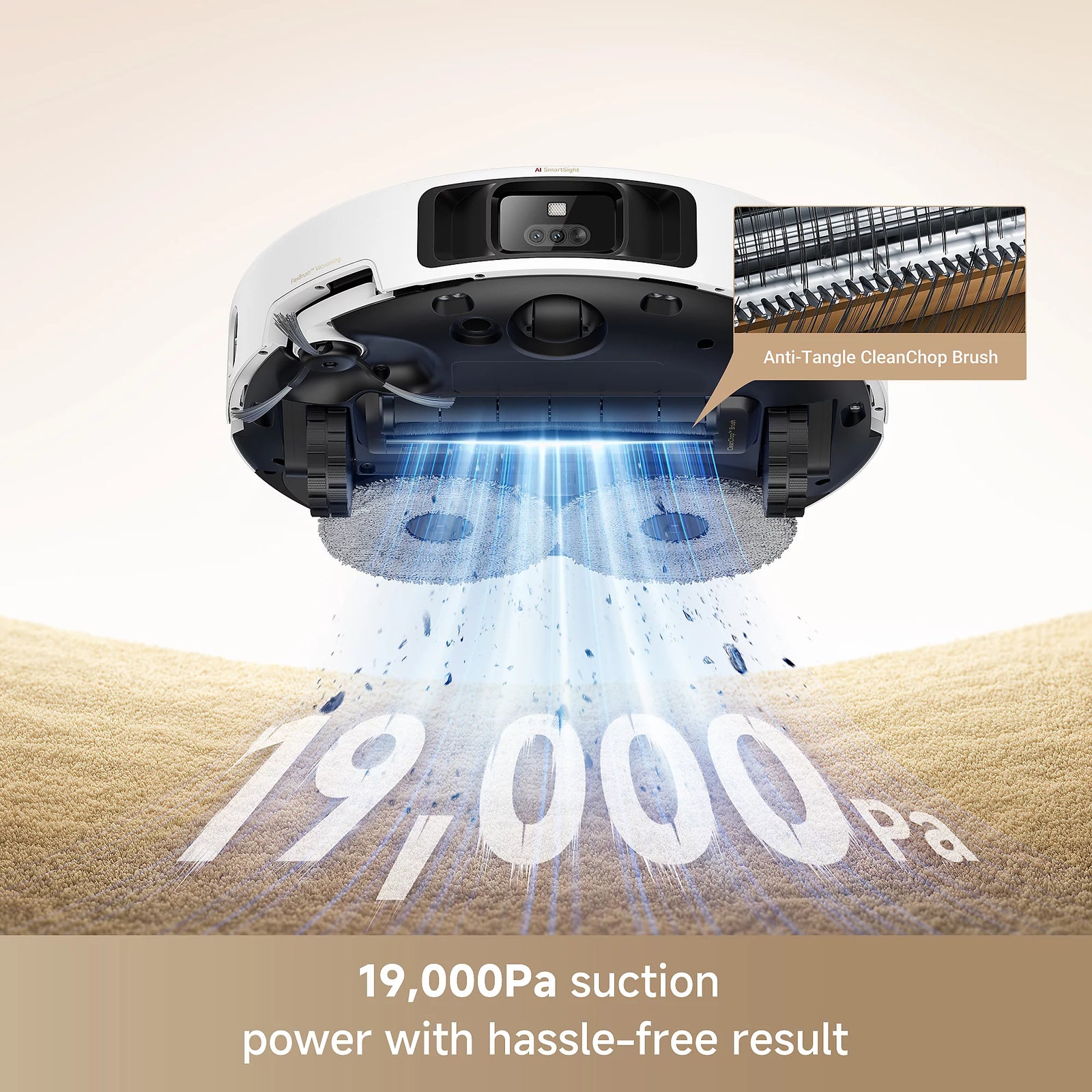 MOVA P50 Pro Ultra Robot Vacuum And Mop, 19000pa - White